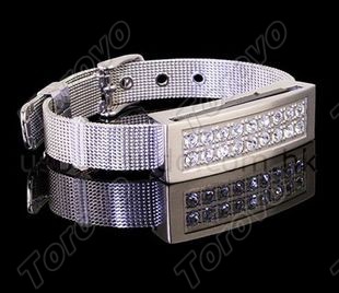 新款鑲鉆水晶手鏈U盤送禮佳品