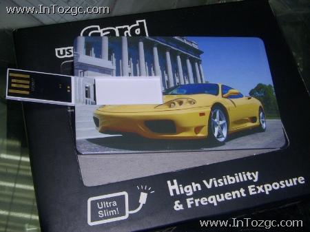 輕松放入錢夾 可定制圖案名片U盤低價(jià)賣