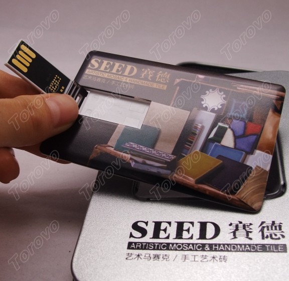 某裝飾材料公司定制展會名片U盤