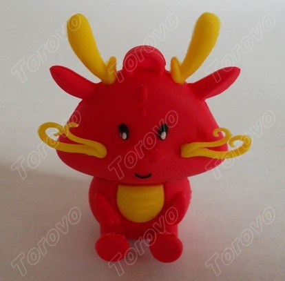 大紅喜慶的賀歲龍王爺U(kuò)盤生產(chǎn)定制