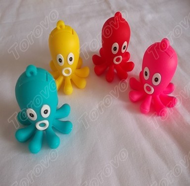 硅膠材質(zhì)塑模造型的八爪魚U盤出售