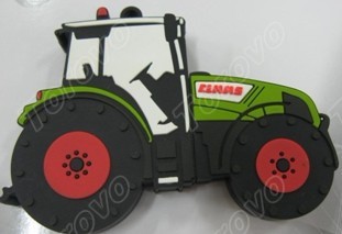 柔韌性好的硅膠材質(zhì)創(chuàng)意拖拉機U盤